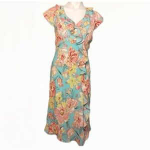 Borcellini floral ruffle dress | 10
